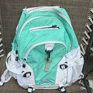 High sierra backpack teal